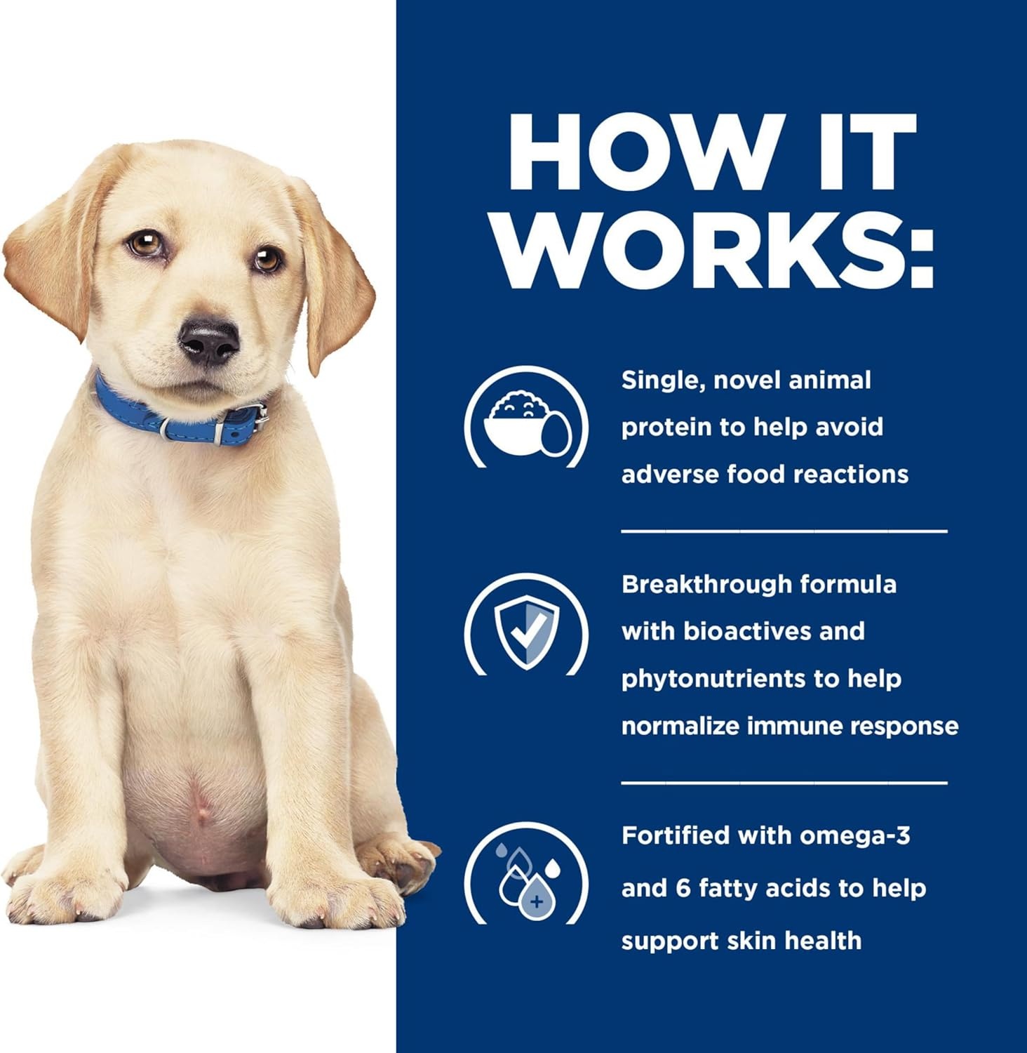 image:imageHills Prescription Diet Derm Complete Puppy EnvironmentalFood Sensitivities Dry Dog Food Rice amp Egg 143 lb Bag