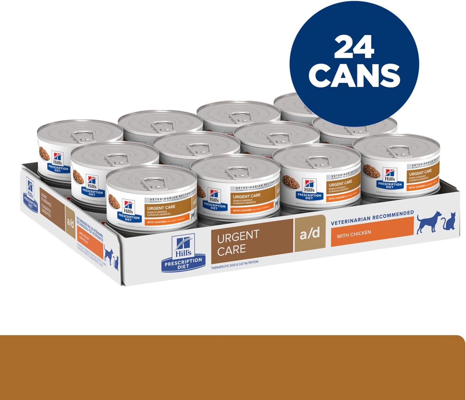 image:imageHills Prescription Diet ad Urgent Care Wet Dog amp Cat Food Chicken 55 oz Cans 24Pack