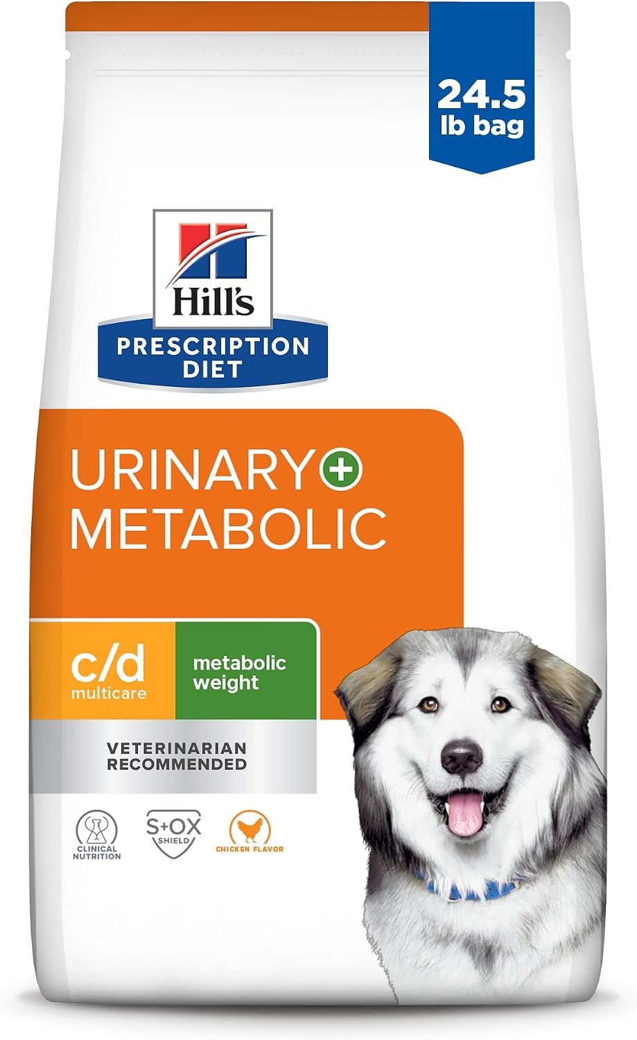 image:imageHills Prescription Diet cd Multicare Metabolic Weight Dry Dog Food Chicken 245 lb BagChicken