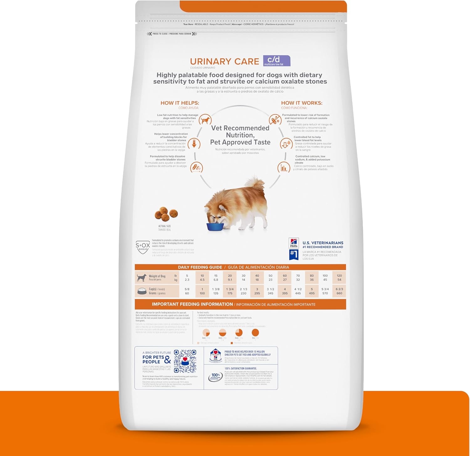 image:imageHills Prescription Diet cd Multicare Low Fat Urinary Care Dry Dog Food Chicken 85 lb BagChicken