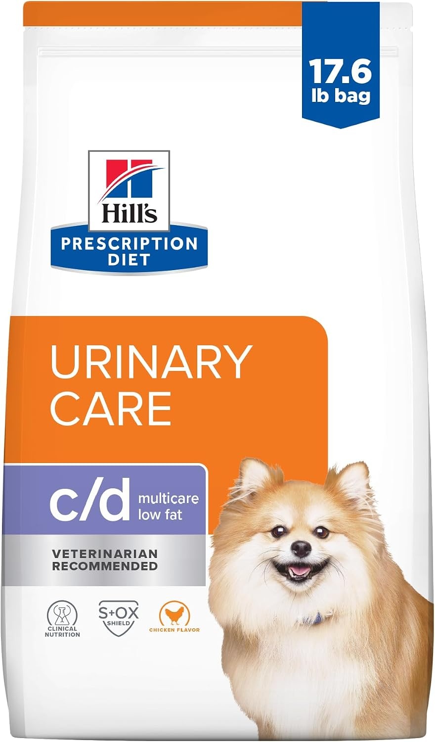 image:imageHills Prescription Diet cd Multicare Low Fat Urinary Care Dry Dog Food Chicken 85 lb BagChicken