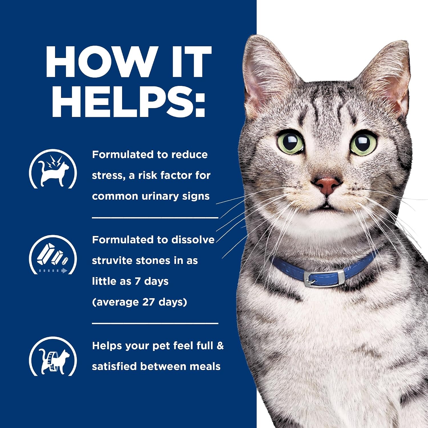 image:imageHills Prescription Diet cd Multicare Stress Metabolic Weight Dry Cat Food Chicken 635 lb Bag