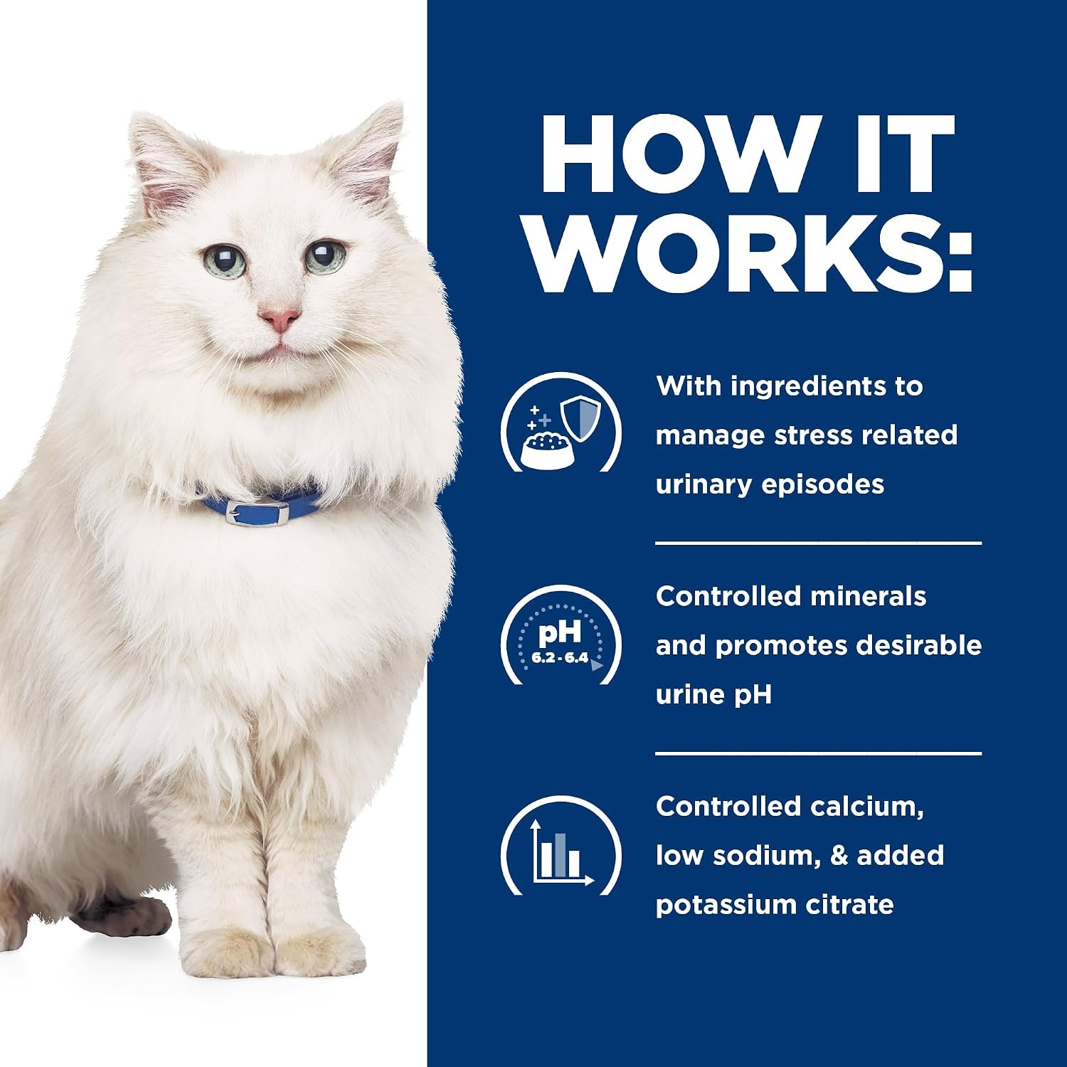 image:imageHills Prescription Diet cd Multicare Stress Urinary Care Dry Cat Food Ocean Fish 85 lb BagChicken