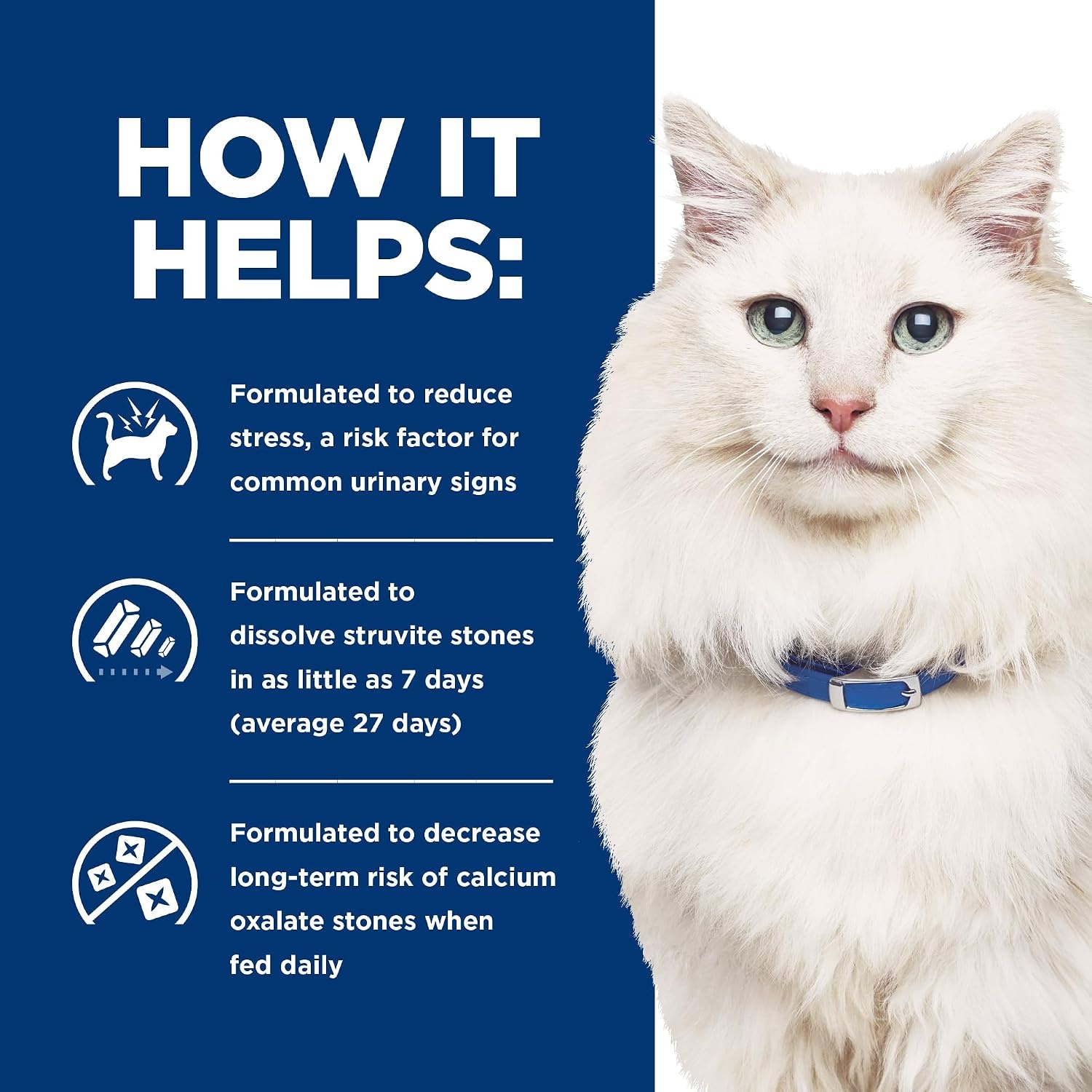 image:imageHills Prescription Diet cd Multicare Stress Urinary Care Dry Cat Food Ocean Fish 85 lb BagChicken