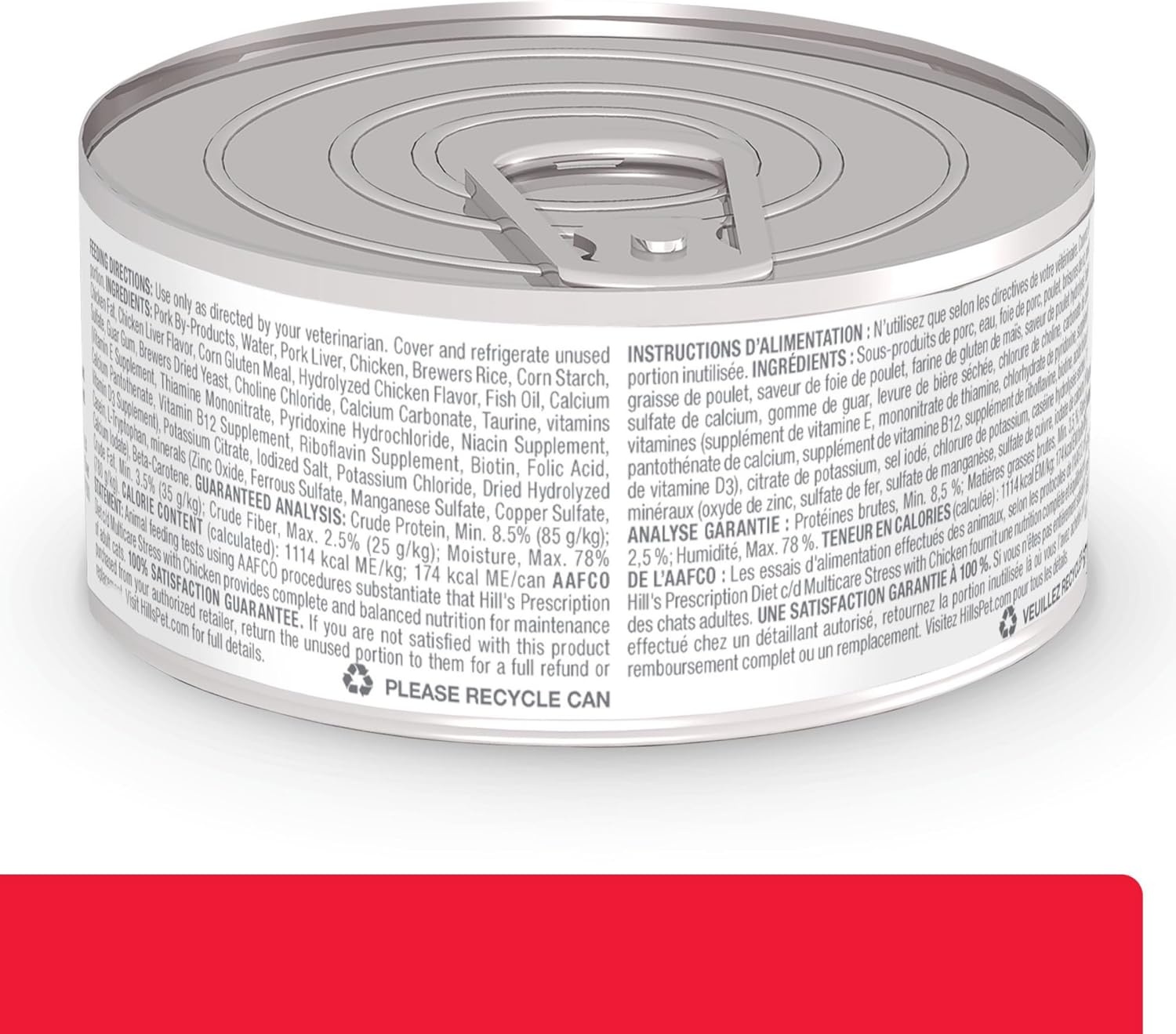 image:imageHills Prescription Diet cd Multicare Stress Urinary Care Wet Cat Food Chicken 55 oz Cans 24PackChicken
