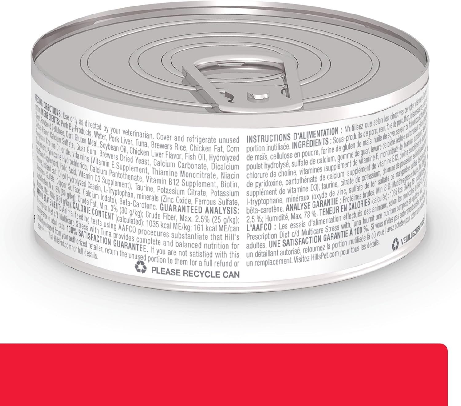 image:imageHills Prescription Diet cd Multicare Stress Urinary Care Wet Cat Food Chicken 55 oz Cans 24PackTuna