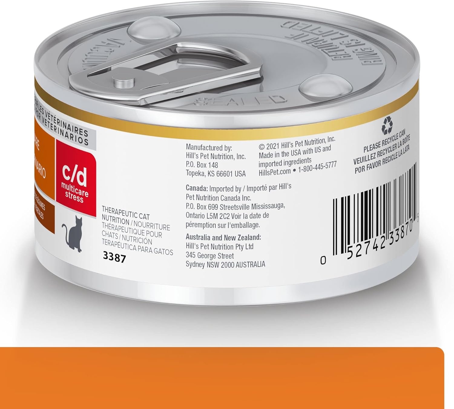 image:imageHills Prescription Diet cd Multicare Stress Urinary Care Wet Cat Food Chicken amp Vegetable Stew 29 oz Cans 24Pack