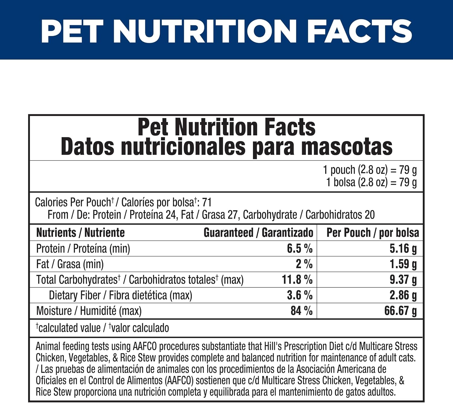 image:imageHills Prescription Diet cd Multicare Stress Wet Cat Food Vegetables Tuna amp Rice Stew 28 oz Pouches 24PackChicken Vegetable Rice Stew