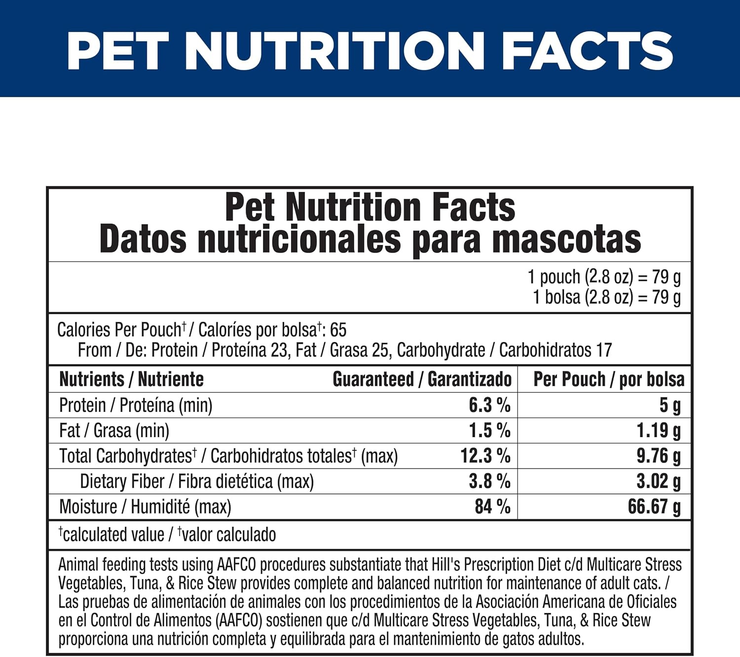 image:imageHills Prescription Diet cd Multicare Stress Wet Cat Food Vegetables Tuna amp Rice Stew 28 oz Pouches 24PackVegetable Tuna Rice Stew