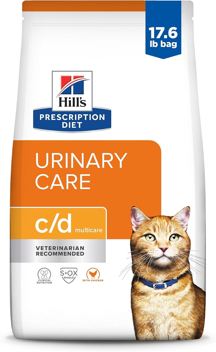 image:imageHills Prescription Diet cd Multicare Urinary Care Dry Cat Food Chicken 4 lb BagChicken