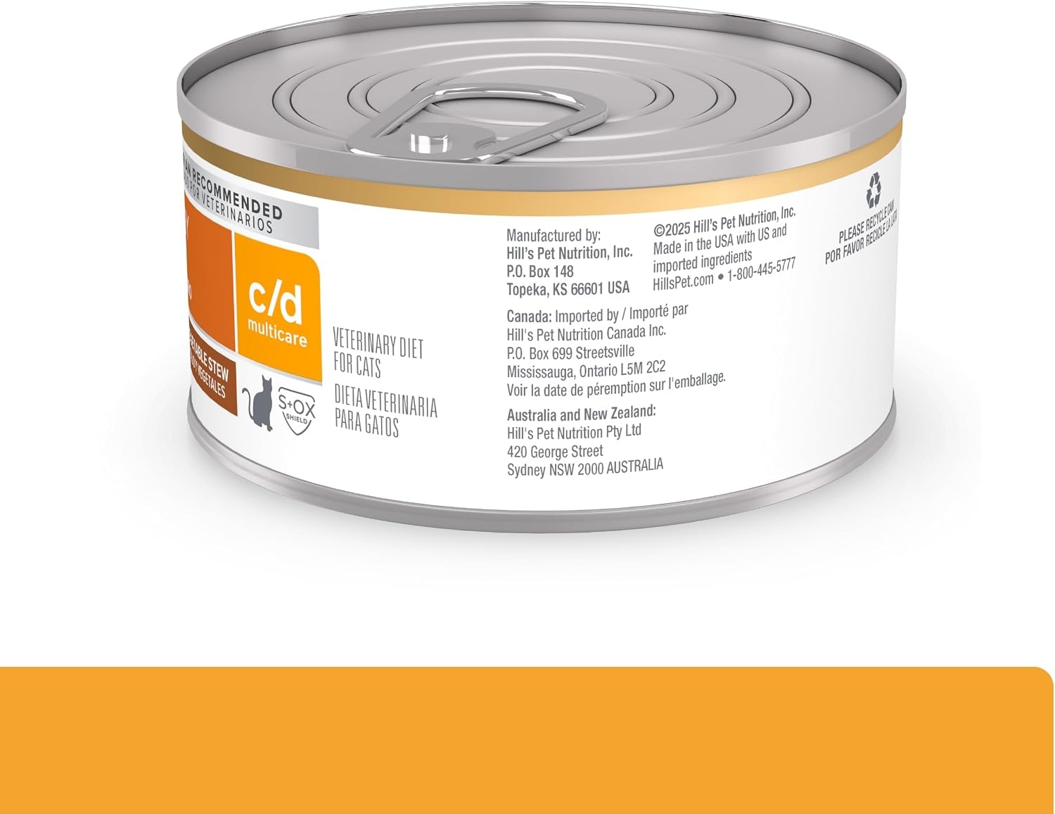 image:imageHills Prescription Diet cd Multicare Urinary Care Wet Cat Food Chicken amp Vegetable Stew 29 oz Cans 24PackChicken Vegetable Stew