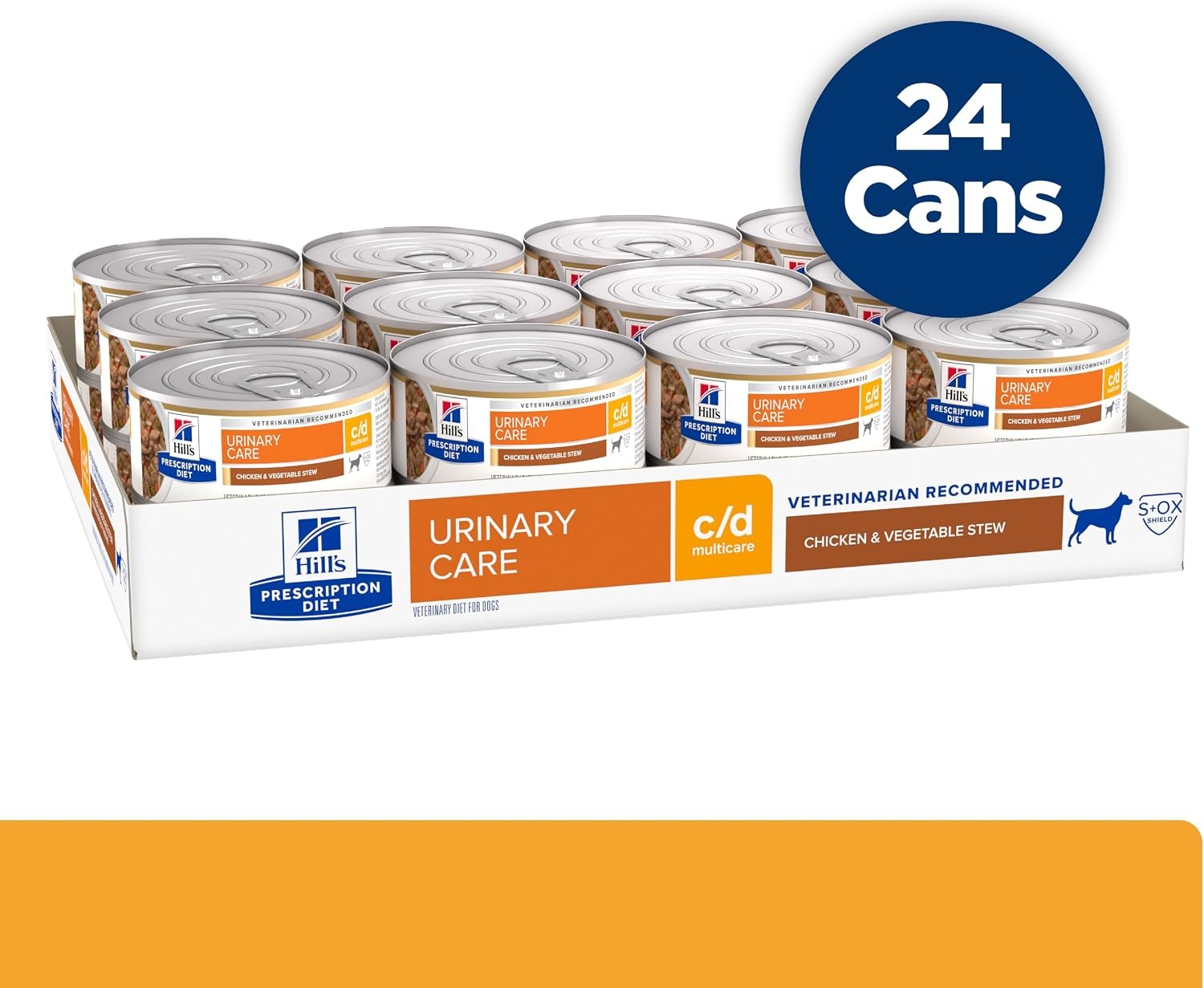 image:imageHills Prescription Diet cd Multicare Urinary Care Wet Dog Food Chicken amp Vegetable Stew 125 oz Cans 12PackChicken Vegetable Stew