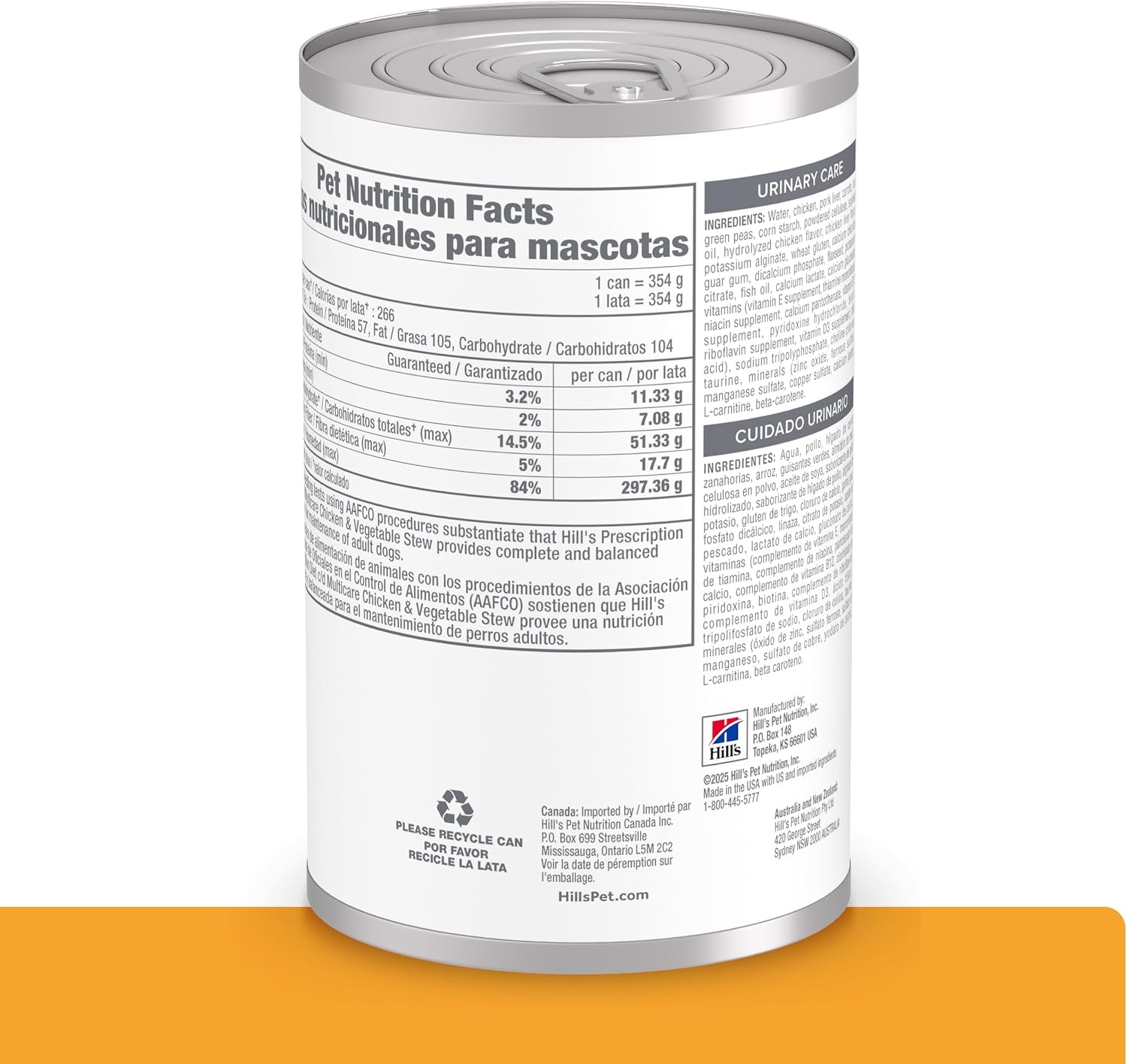 image:imageHills Prescription Diet cd Multicare Urinary Care Wet Dog Food Chicken amp Vegetable Stew 125 oz Cans 12PackChicken Vegetable Stew