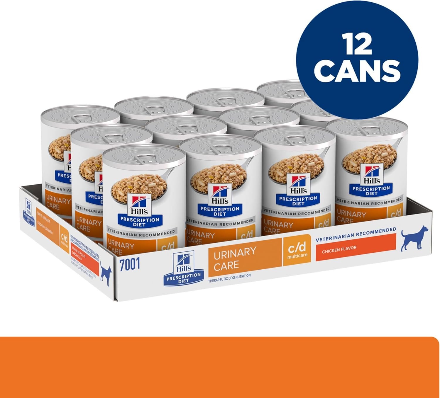 image:imageHills Prescription Diet cd Multicare Urinary Care Wet Dog Food Chicken amp Vegetable Stew 125 oz Cans 12PackChicken
