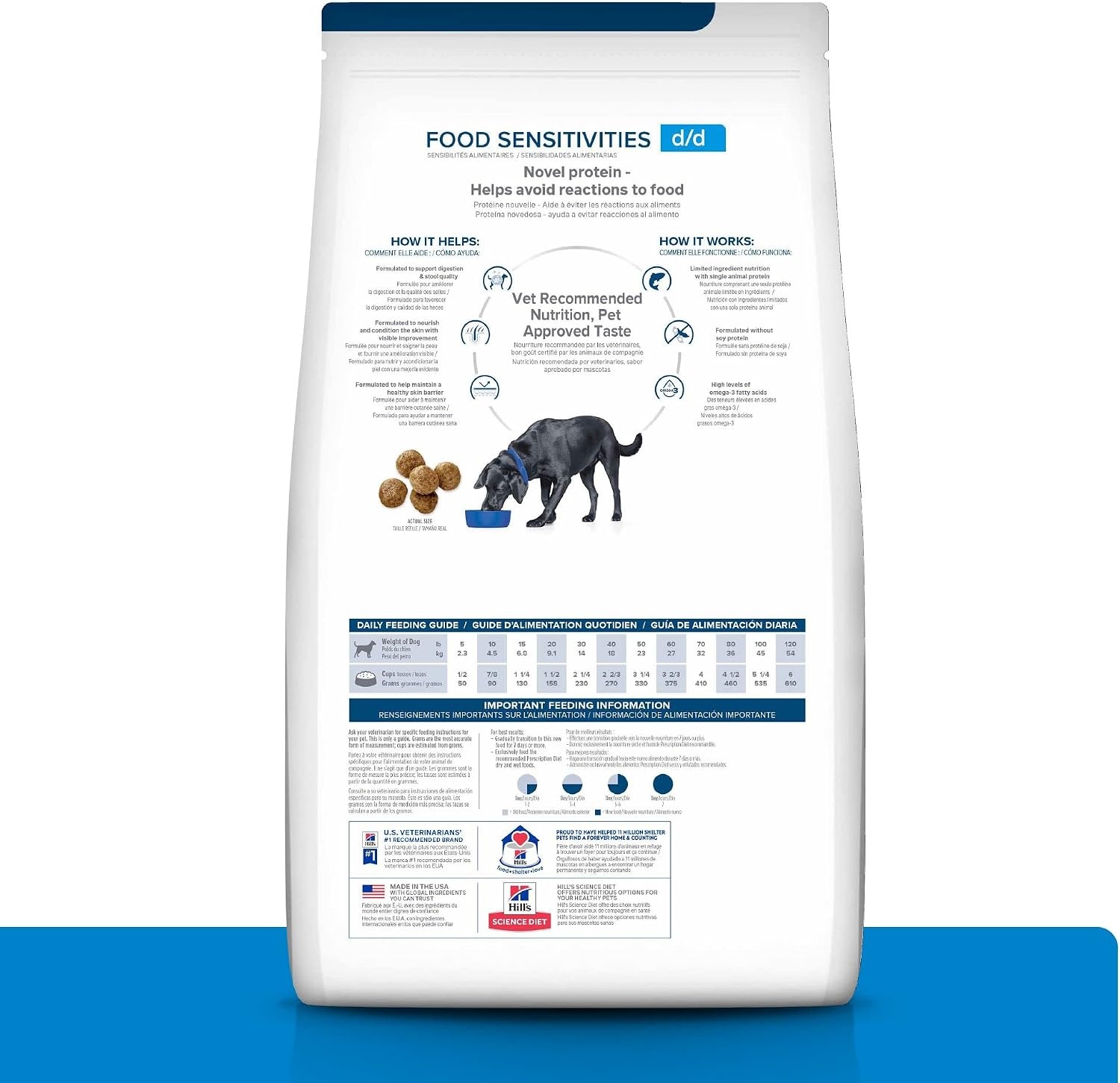 image:imageHills Prescription Diet dd Food Sensitivities Dry Dog Food Potato amp Venison 8 lb BagPotato Salmon