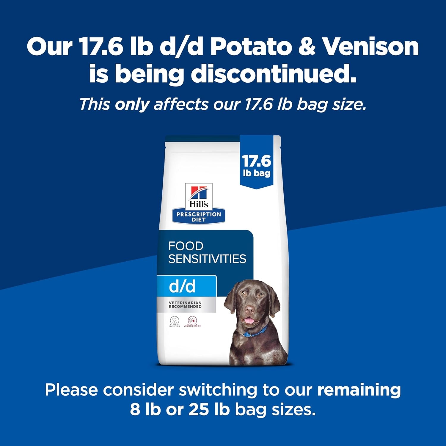 image:imageHills Prescription Diet dd Food Sensitivities Dry Dog Food Potato amp Venison 8 lb BagPotato Venison