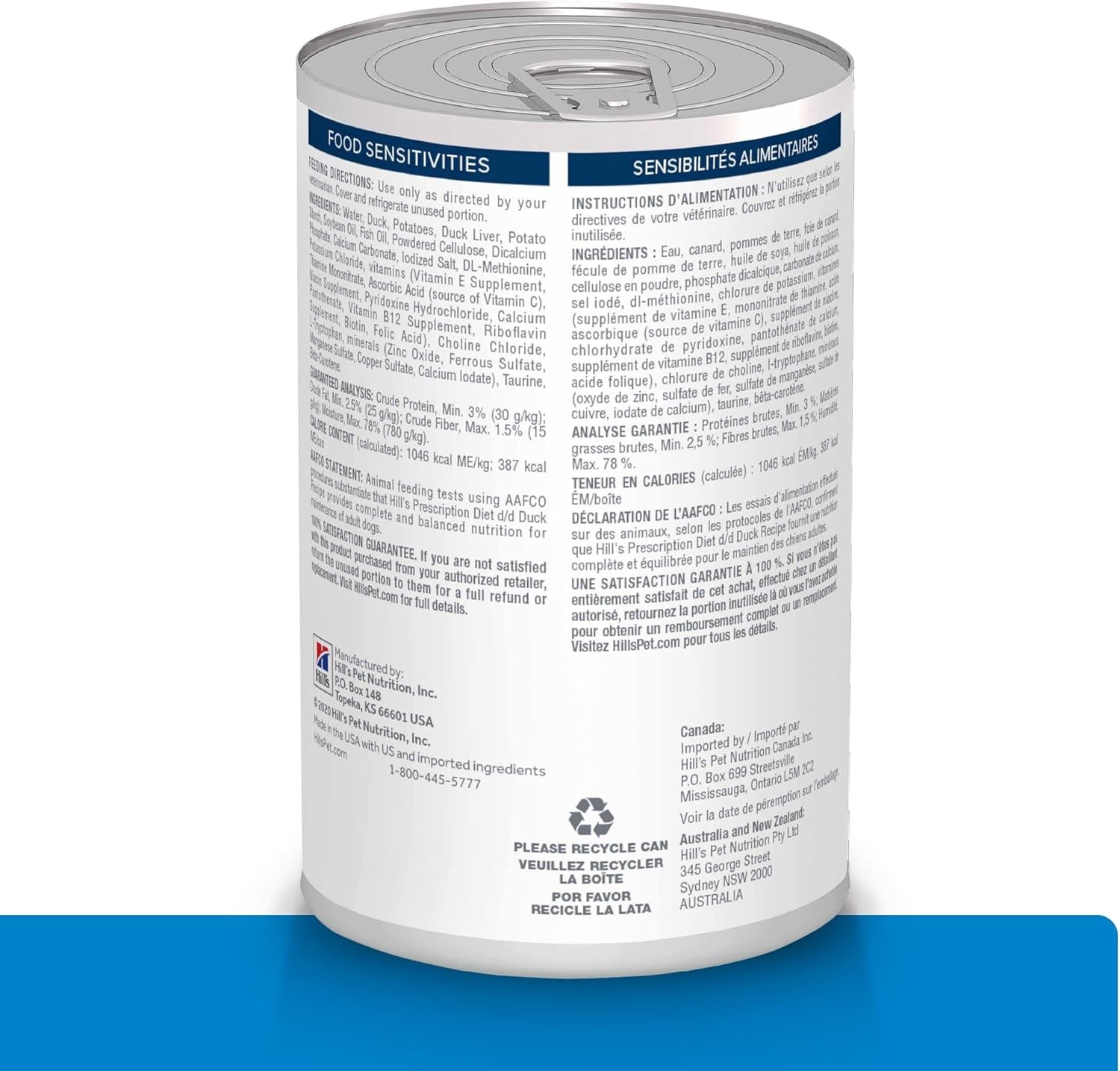 image:imageHills Prescription Diet dd Food Sensitivities Wet Dog Food Duck 13 oz Cans 12PackDuck