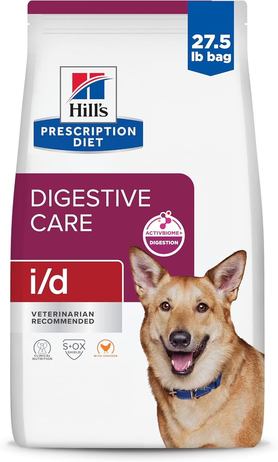 image:imageHills Prescription Diet id Digestive Care Chicken Flavor Dry Dog Food Veterinary Diet 275 lb BagChicken Regular Bites