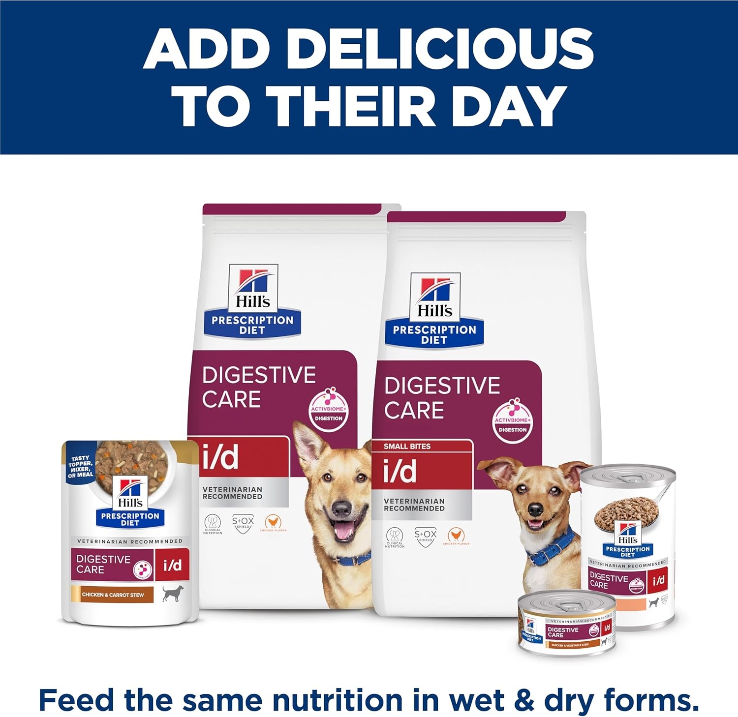 image:imageHills Prescription Diet id Digestive Care Chicken Flavor Dry Dog Food Veterinary Diet 275 lb BagChicken Small Bites