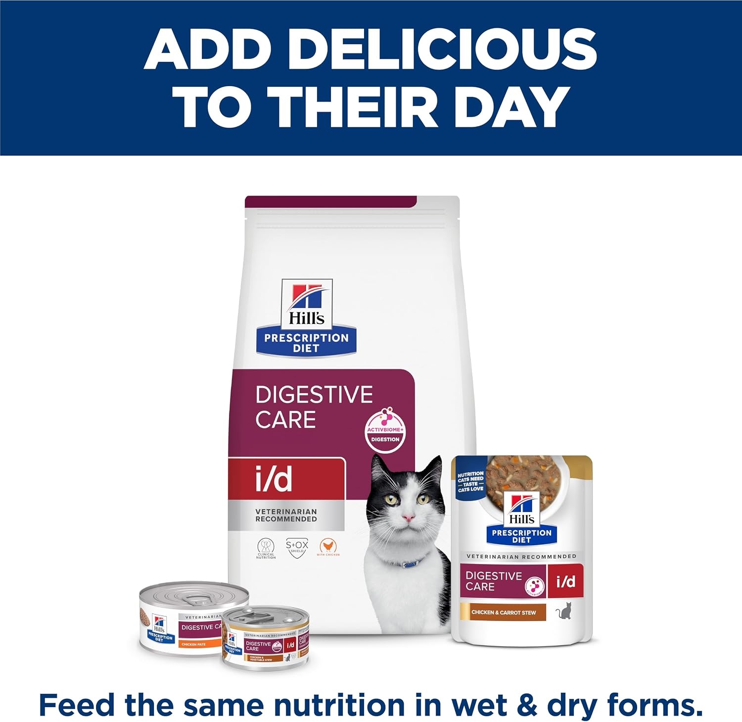 image:imageHills Prescription Diet id Digestive Care Dry Cat Food Chicken 85 lb BagChicken