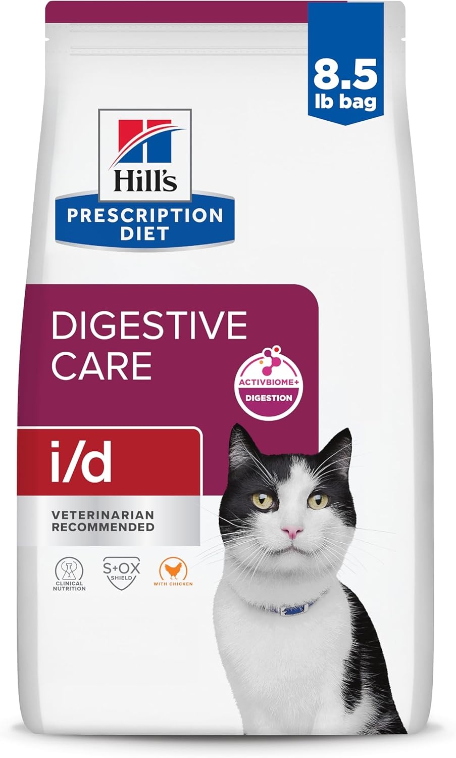image:imageHills Prescription Diet id Digestive Care Dry Cat Food Chicken 85 lb BagChicken