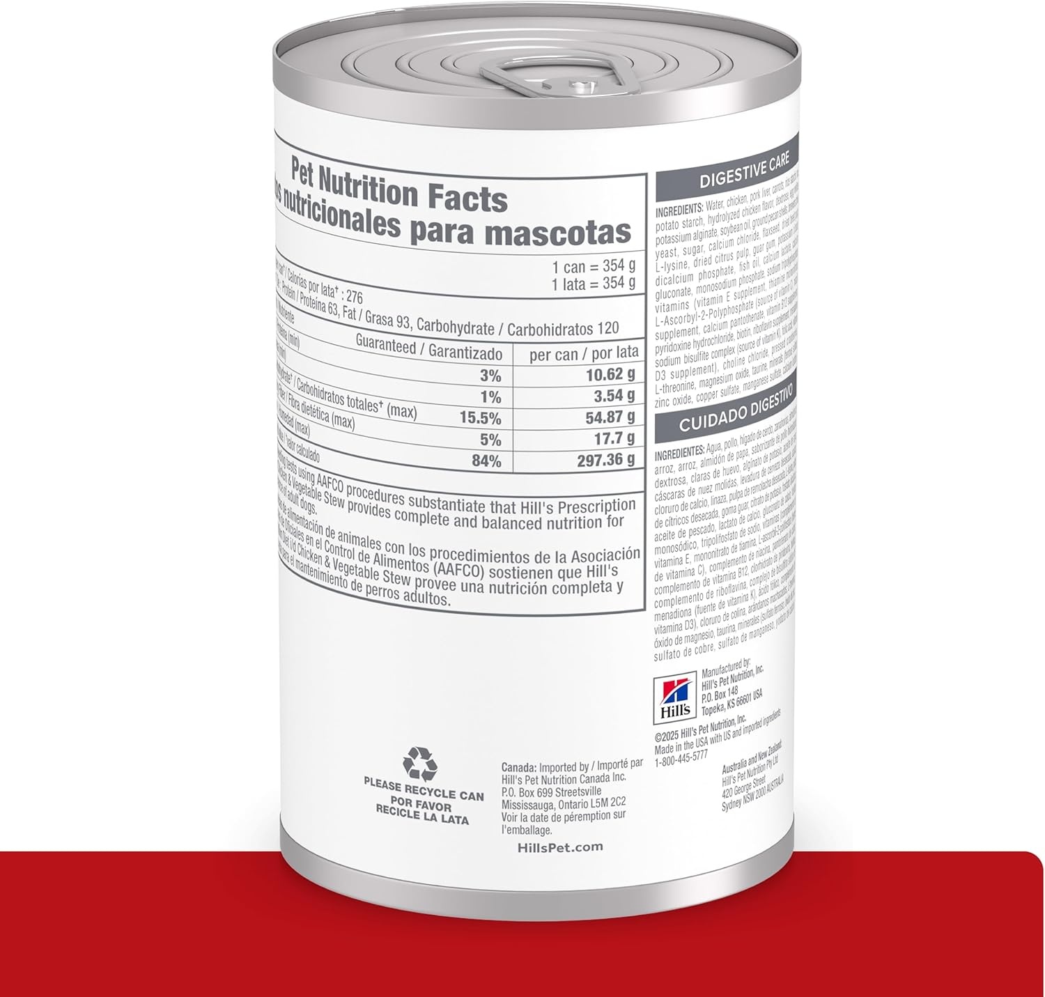 image:imageHills Prescription Diet id Digestive Care Wet Dog Food Chicken amp Vegetable Stew 125 oz Cans 12PackChicken Vegetable Stew
