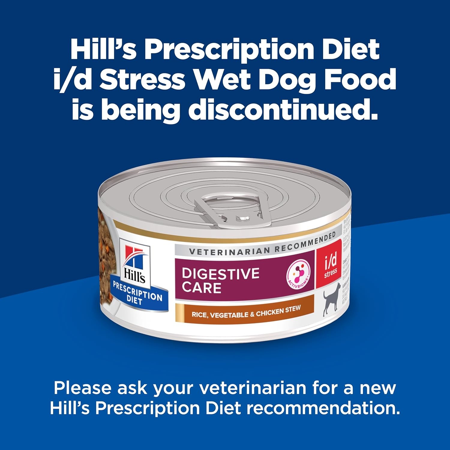 image:imageHills Prescription Diet id Digestive Care Wet Dog Food Chicken amp Vegetable Stew 125 oz Cans 12PackChicken