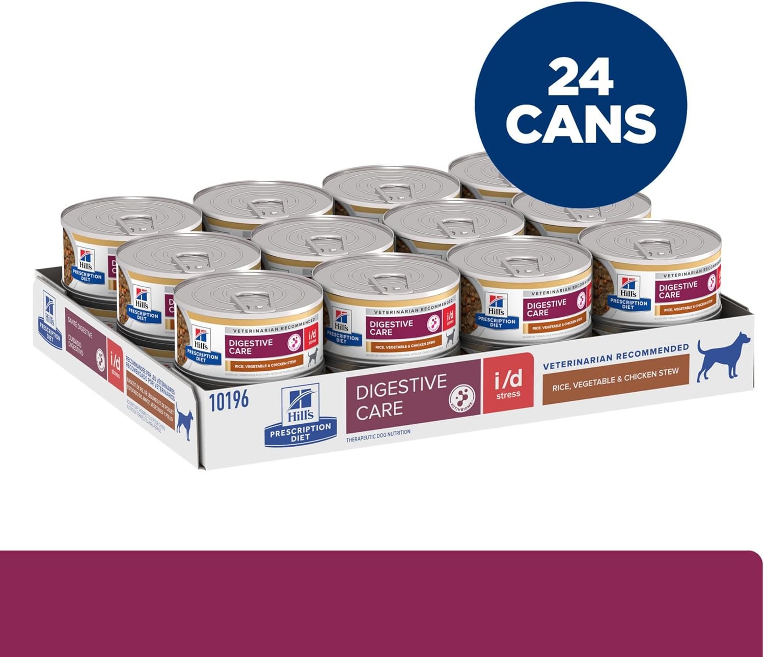 image:imageHills Prescription Diet id Digestive Care Wet Dog Food Chicken amp Vegetable Stew 125 oz Cans 12PackChicken