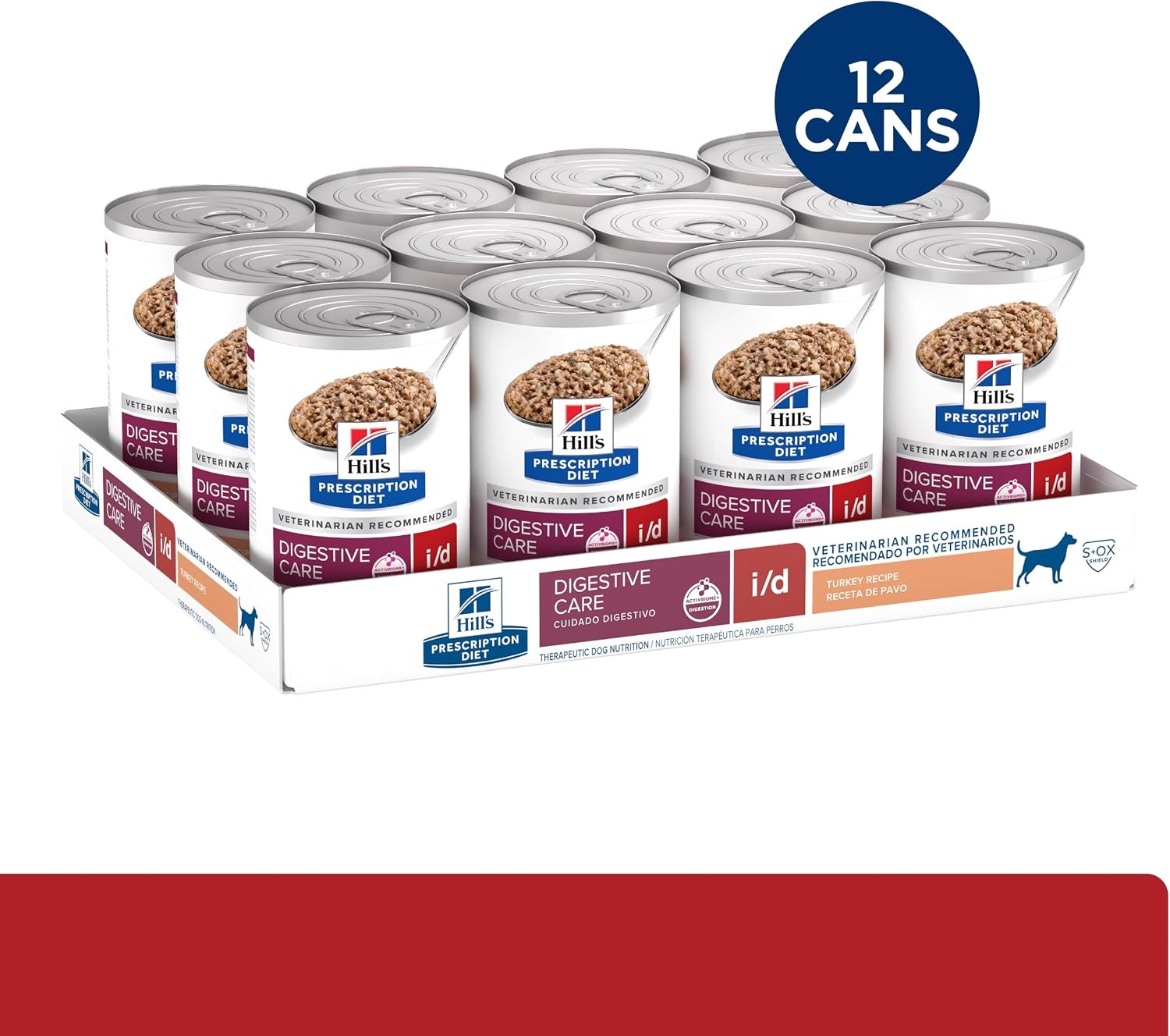 image:imageHills Prescription Diet id Digestive Care Wet Dog Food Chicken amp Vegetable Stew 125 oz Cans 12PackTurkey