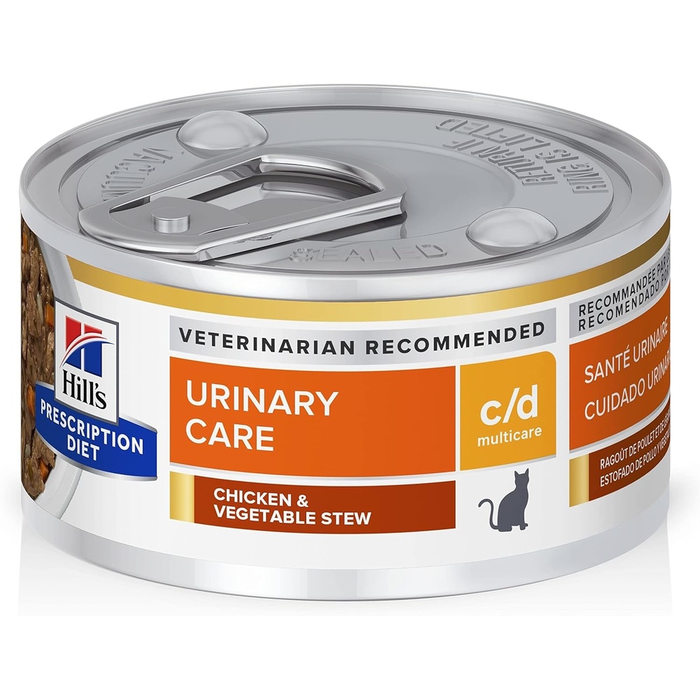 image:imageHills Prescription Diet cd Multicare Urinary Care Wet Cat Food Chicken amp Vegetable Stew 29 oz Cans 24PackChicken Vegetable Stew