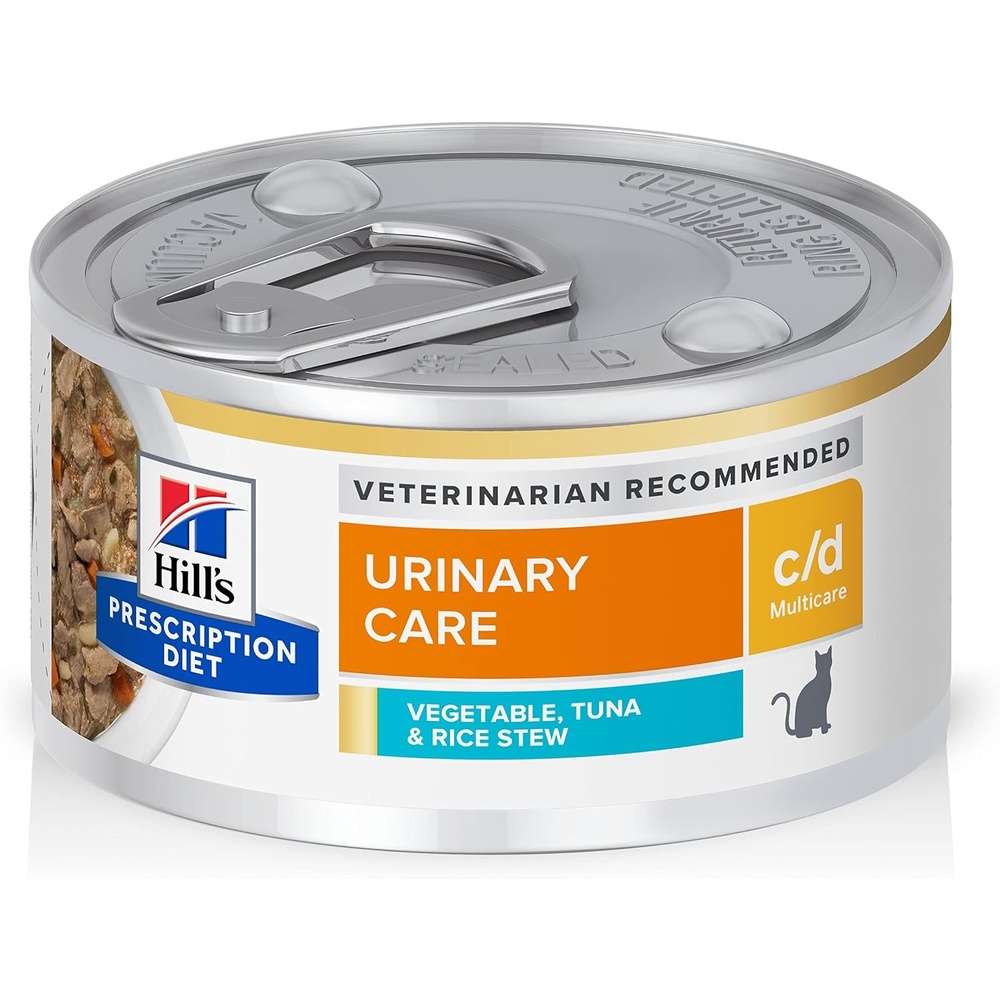 image:imageHills Prescription Diet cd Multicare Urinary Care Wet Cat Food Chicken amp Vegetable Stew 29 oz Cans 24PackTuna Vegetable Stew