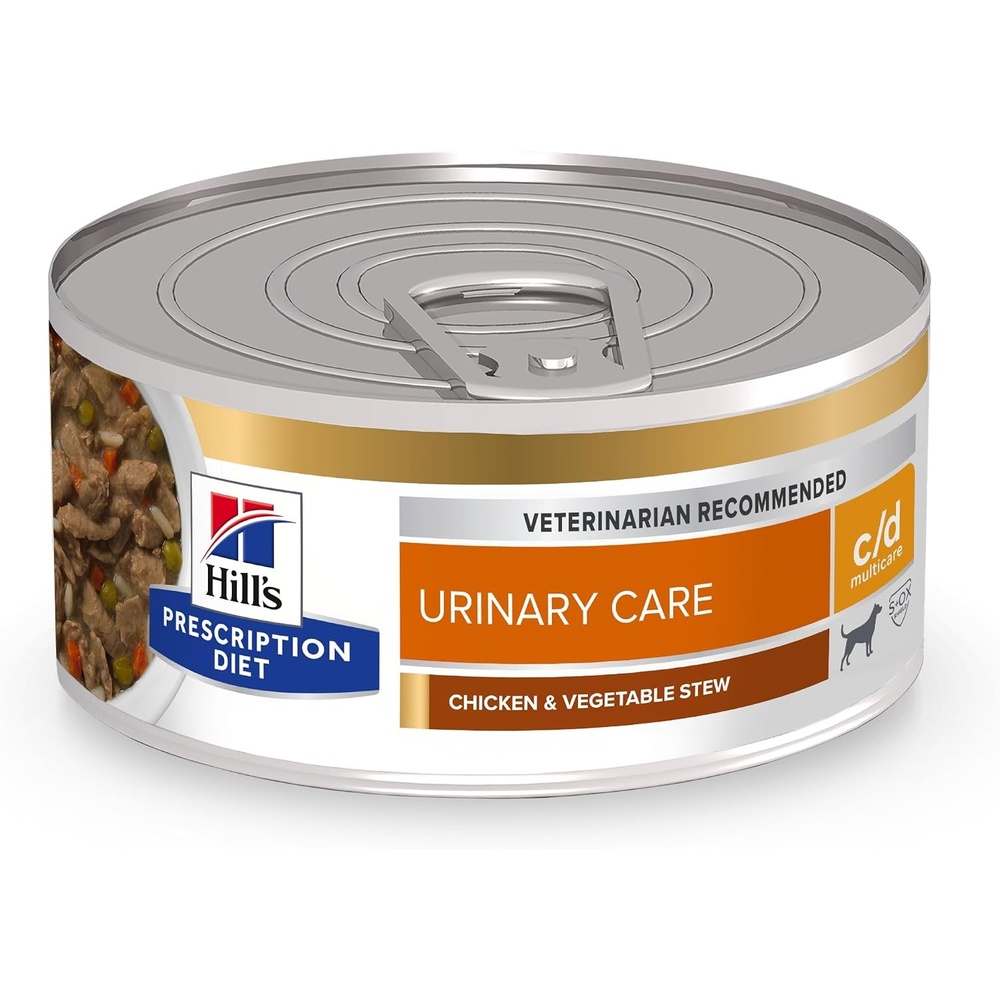 image:imageHills Prescription Diet cd Multicare Urinary Care Wet Dog Food Chicken amp Vegetable Stew 125 oz Cans 12PackChicken Vegetable Stew