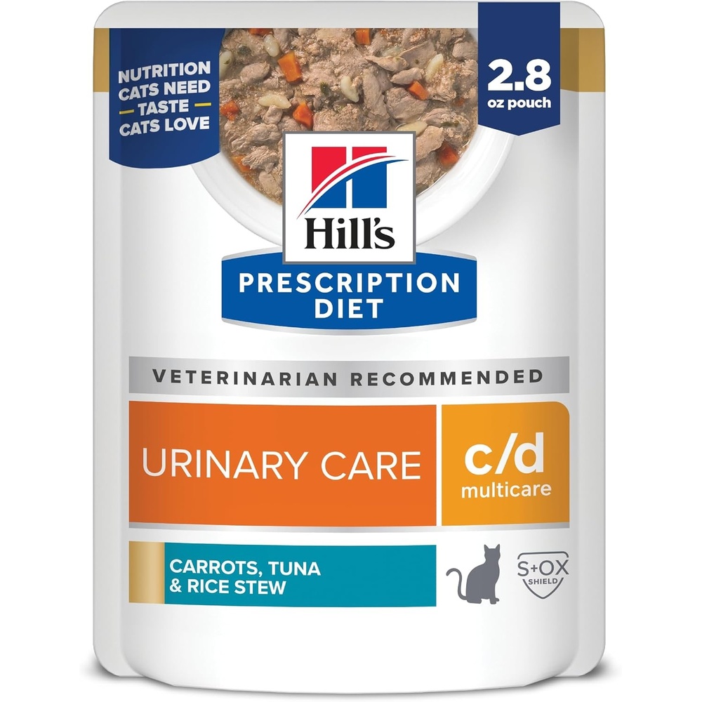image:imageHills Prescription Diet cd Multicare Wet Cat Food Carrots Tuna amp Rice Stew 28 oz Pouches 24PackVegetable Tuna Rice Stew