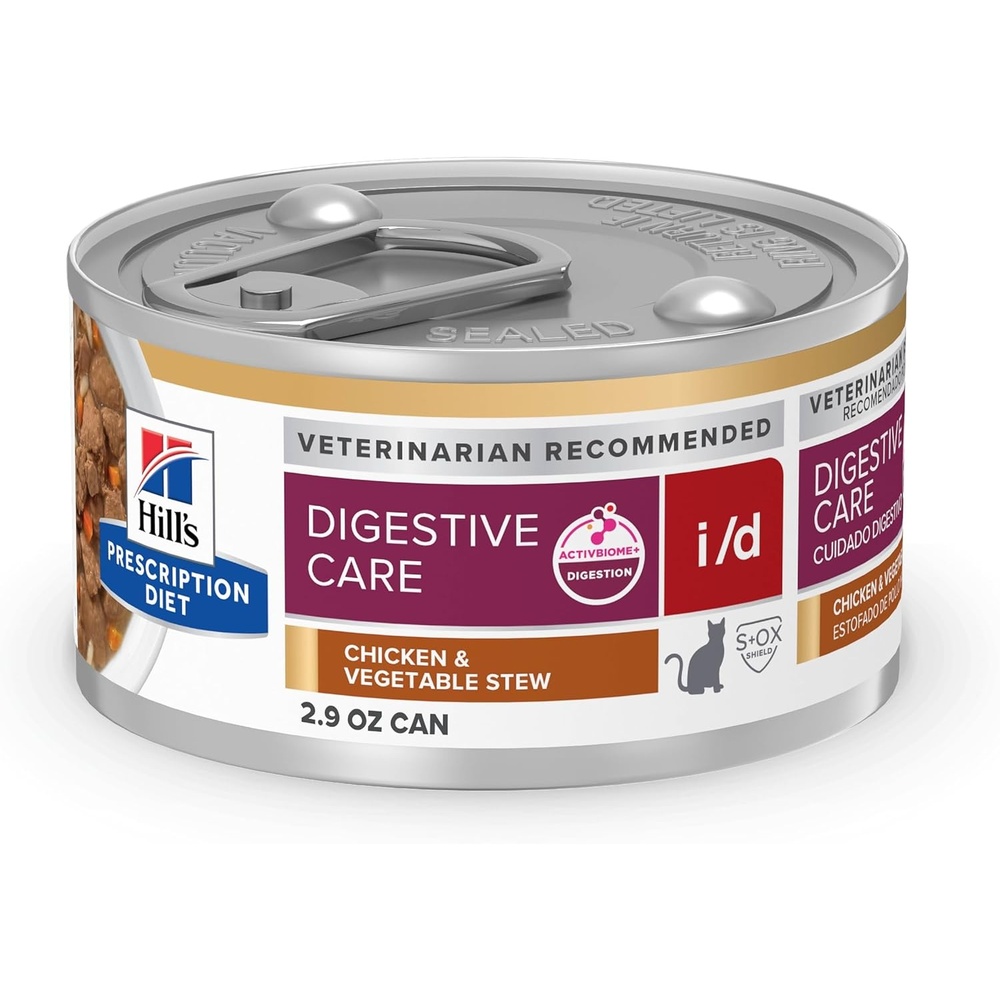 image:imageHills Prescription Diet id Digestive Care Wet Cat Food Chicken 55 oz Cans 24PackChicken  Vegetable Stew