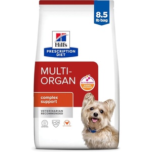 Hill’s Prescription Diet Multi-Organ Complex Support Dry Dog Food, Chicken, 8.5 lb. Bag