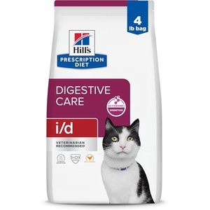 Hill’s Prescription Diet i/d Digestive Care Dry Cat Food, Chicken, 8.5 lb. Bag(Chicken)