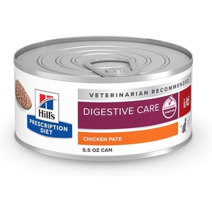 Hill’s Prescription Diet i/d Digestive Care Wet Cat Food, Chicken, 5.5 oz. Cans, 24-Pack(Chicken)