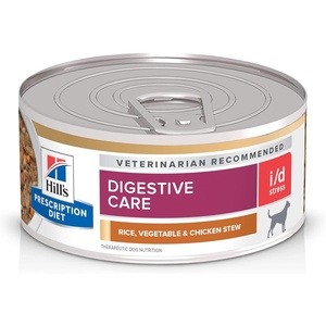 Hill’s Prescription Diet i/d Digestive Care Wet Dog Food, Chicken & Vegetable Stew, 12.5 oz. Cans, 12-Pack(Chicken)