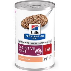 Hill’s Prescription Diet i/d Digestive Care Wet Dog Food, Chicken & Vegetable Stew, 12.5 oz. Cans, 12-Pack(Turkey)