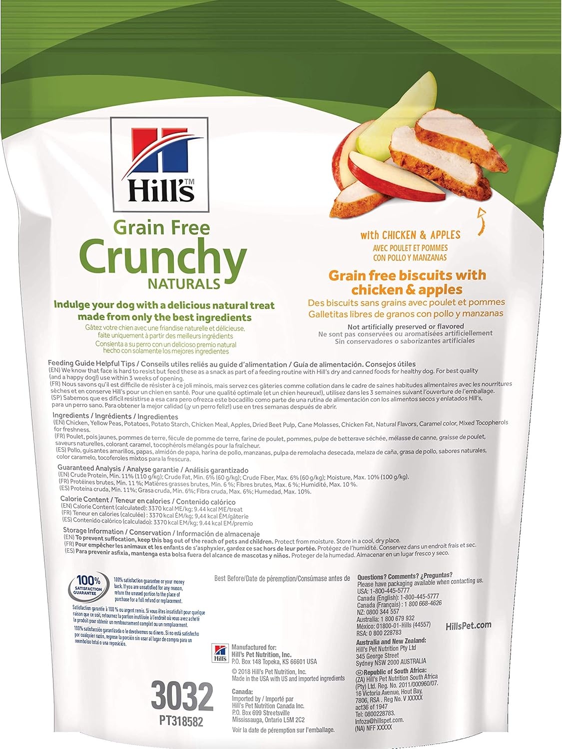 image:imageHills Grain Free SoftBaked Naturals Dog Treats Beef amp Sweet Potato 8 oz BagChicken Apples
