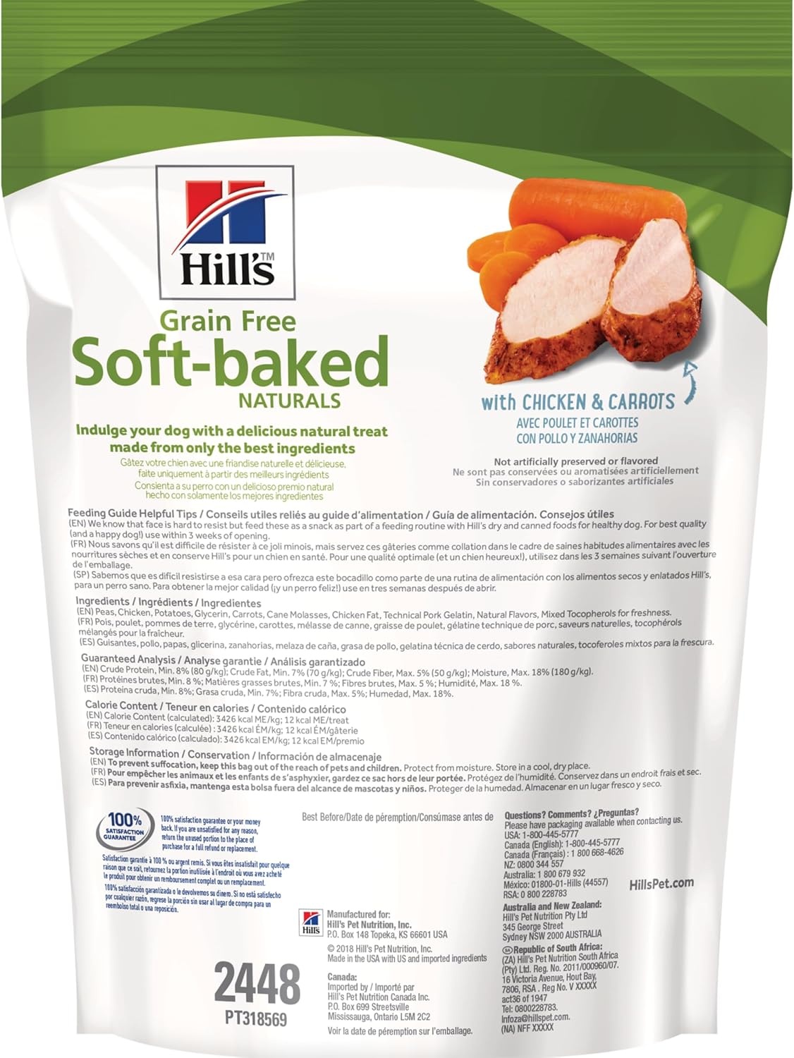 image:imageHills Grain Free SoftBaked Naturals Dog Treats Beef amp Sweet Potato 8 oz BagChicken Carrots