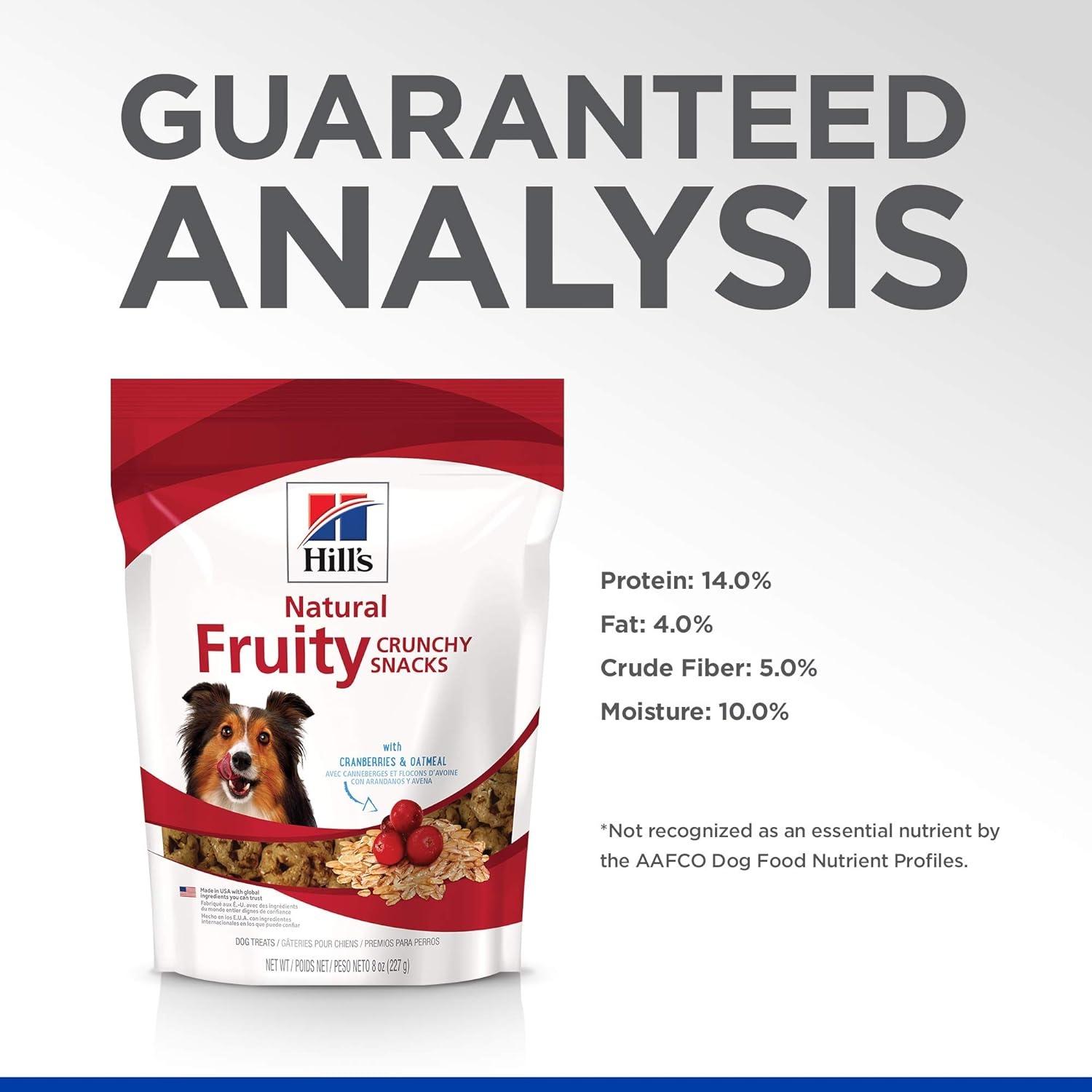 image:imageHills Natural Fruity Snacks Crunchy Dog Treats Cranberries amp Oatmeal 8 oz BagCranberries Oatmeal
