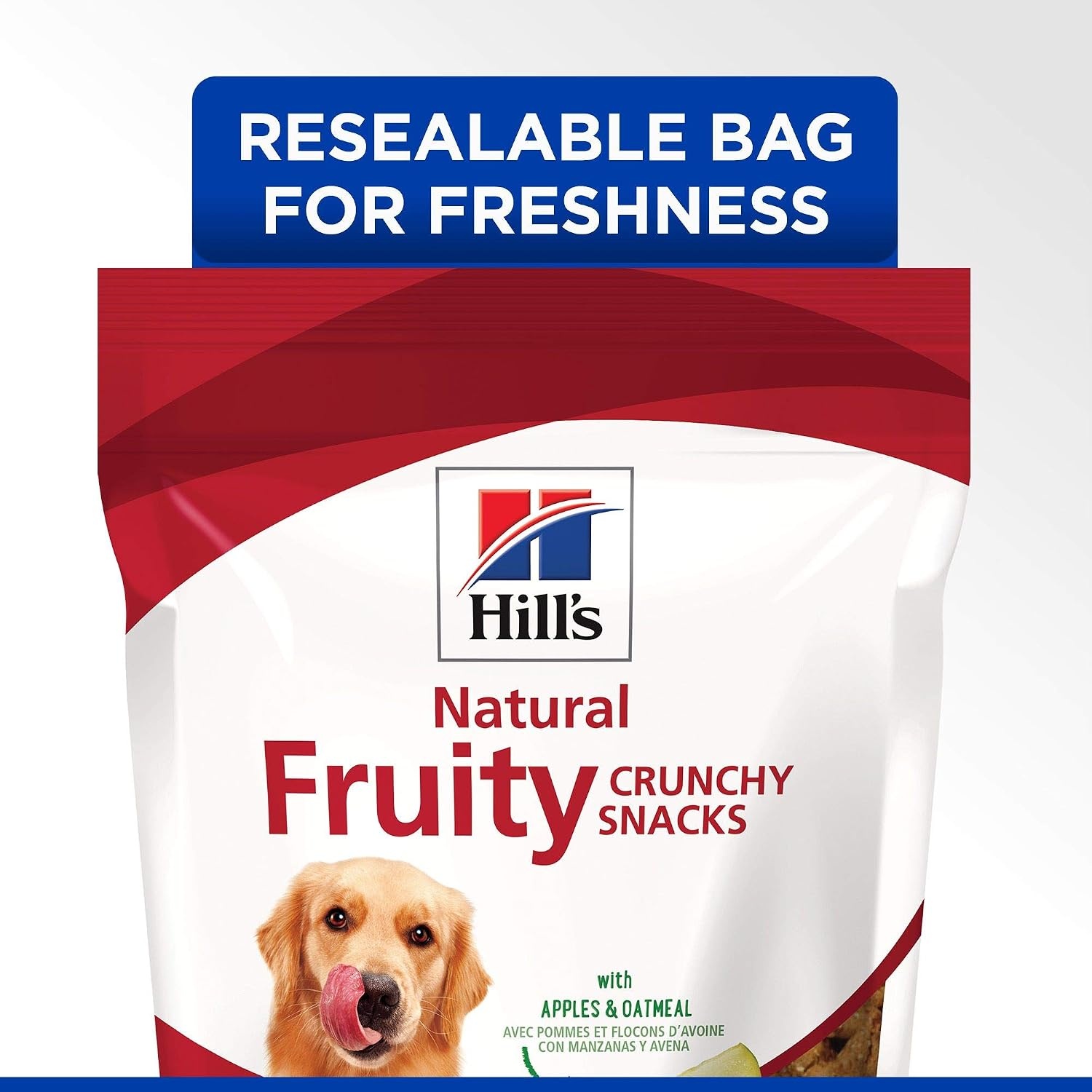 image:imageHills Natural Fruity Snacks Crunchy Dog Treats Cranberries amp Oatmeal 8 oz BagManzanas y Avena