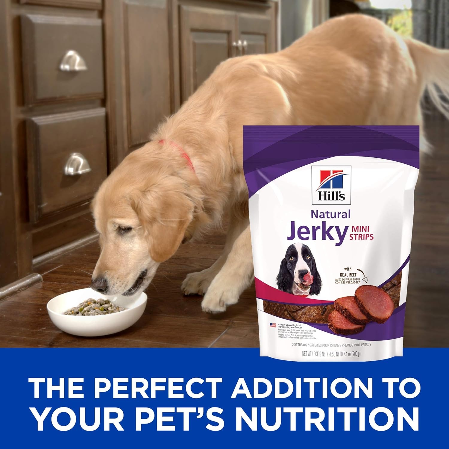 image:imageHills Natural Jerky MiniStrips Dog Treats Chicken 71 oz BagBeef