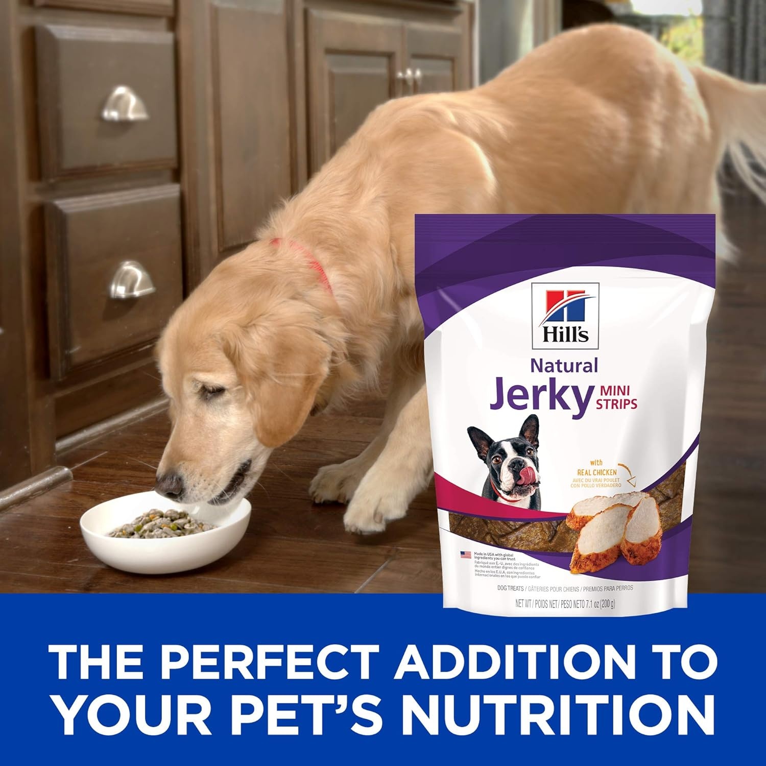 image:imageHills Natural Jerky MiniStrips Dog Treats Chicken 71 oz BagChicken