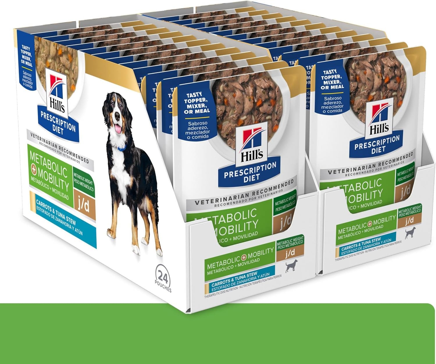 image:imageHills Prescription Diet Metabolic Mobility Weight Joint Care Wet Dog Food Carrot amp Tuna Stew 28 oz Pouches 24Pack