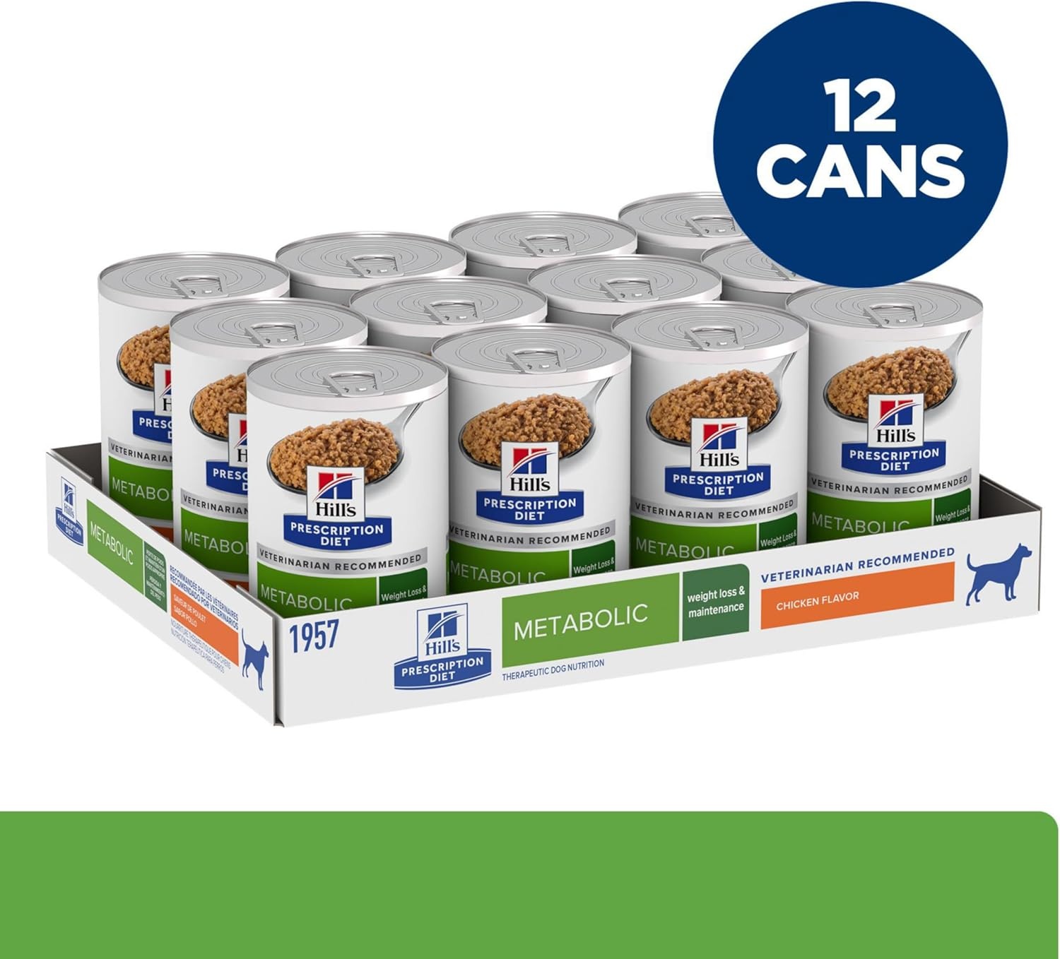 image:imageHills Prescription Diet Metabolic Weight Management Wet Dog Food Vegetable amp Beef Stew 125 oz Cans 12PackChicken