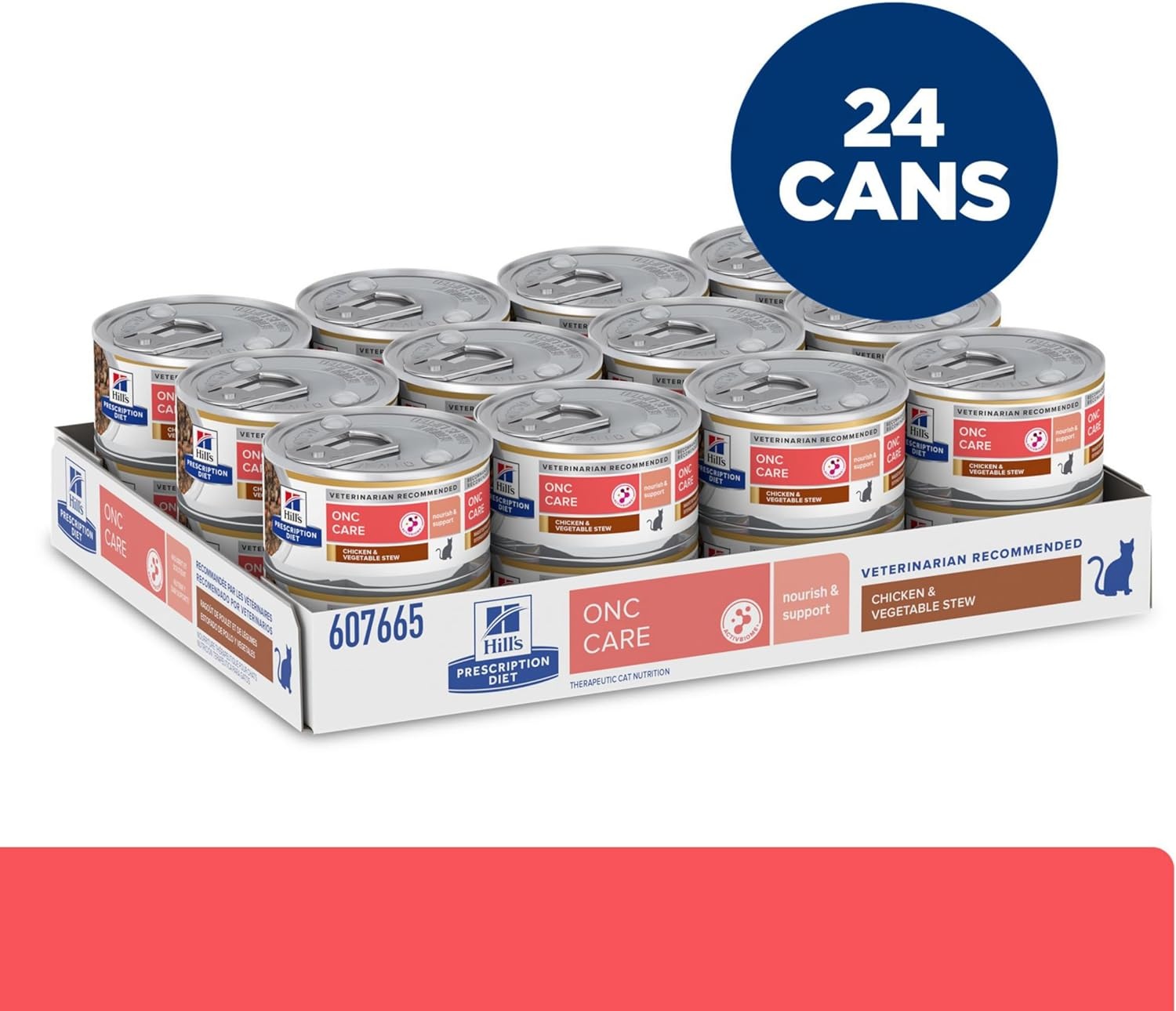 image:imageHills Prescription Diet ONC Care Wet Cat Food Chicken amp Vegetable Stew Veterinary Diet 29 oz Cans 24Pack
