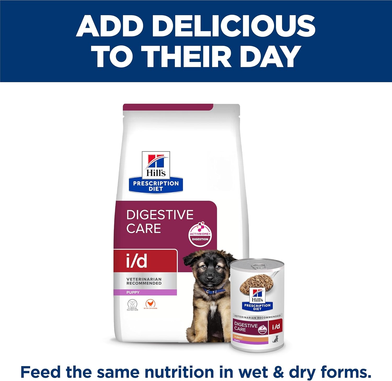 image:imageHills Prescription Diet id Digestive Care Puppy Wet Dog Food Turkey 13 oz Cans 12Pack