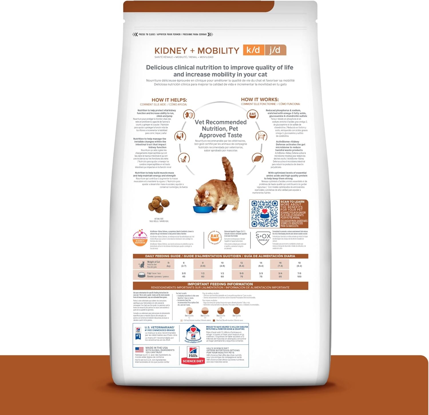 image:imageHills Prescription Diet kd Kidney Care jd Mobility Care Dry Cat Food Chicken 635 lb Bag